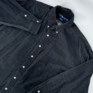 Ralph Lauren Blake XL Dark Corduroy Button Down Shirt